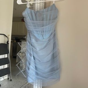For the night mini dress—baby blue